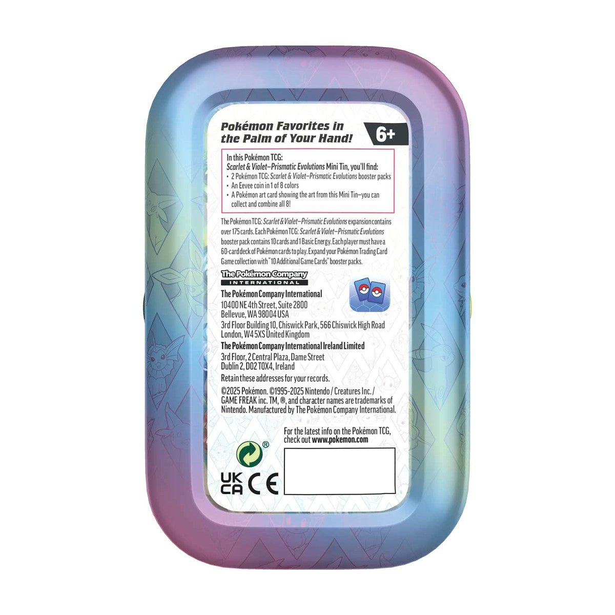 pokémon-tcg:-scarlet-&-violet-prismatic-evolutions-mini-tin-(vaporeon)