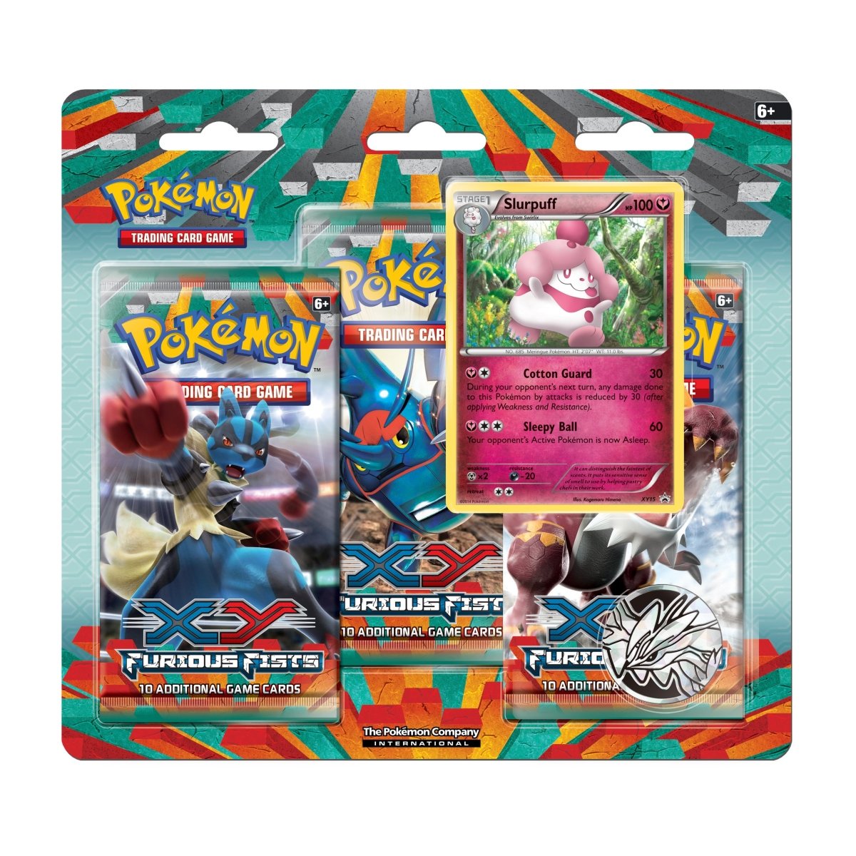 pokémon-tcg:-xy-furious-fists-3-booster-packs,-coin-&-slurpuff-promo-card