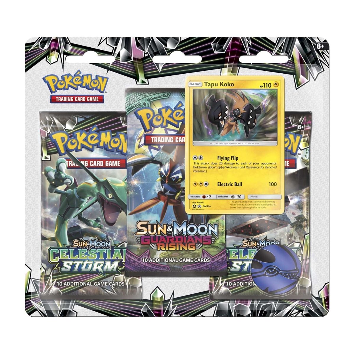 Pokémon TCG: Sun & Moon Series 3 Booster Packs, Coin & Tapu Koko Promo Card