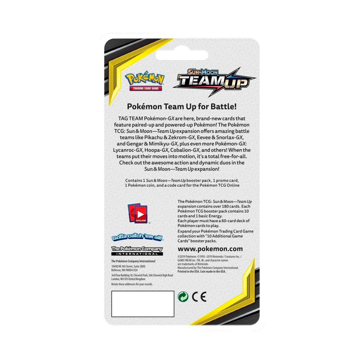 pokémon-tcg:-sun-&-moon-team-up-booster-pack,-coin-&-pikachu-promo-card