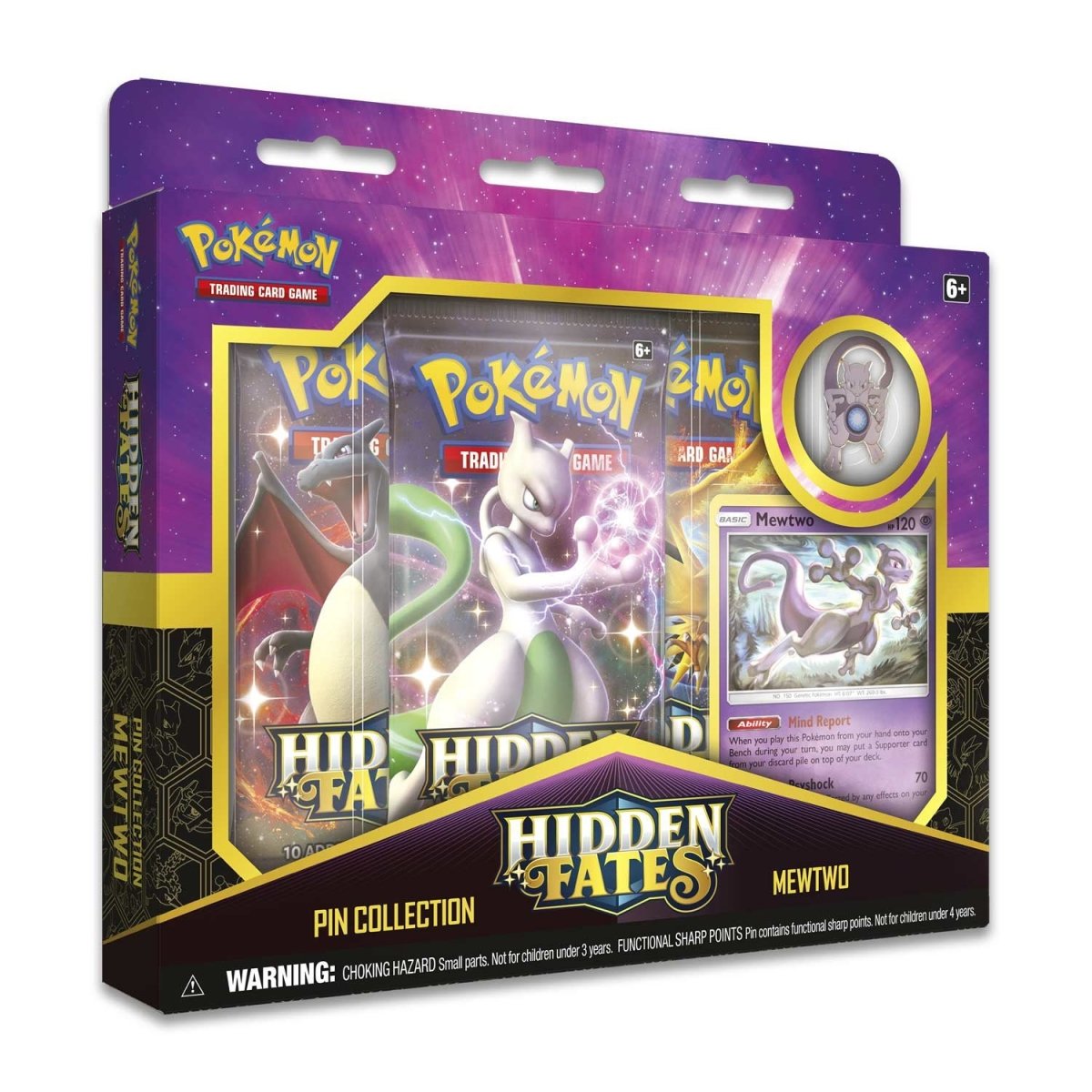 Pokémon TCG: Hidden Fates Pin Collection (Mewtwo)