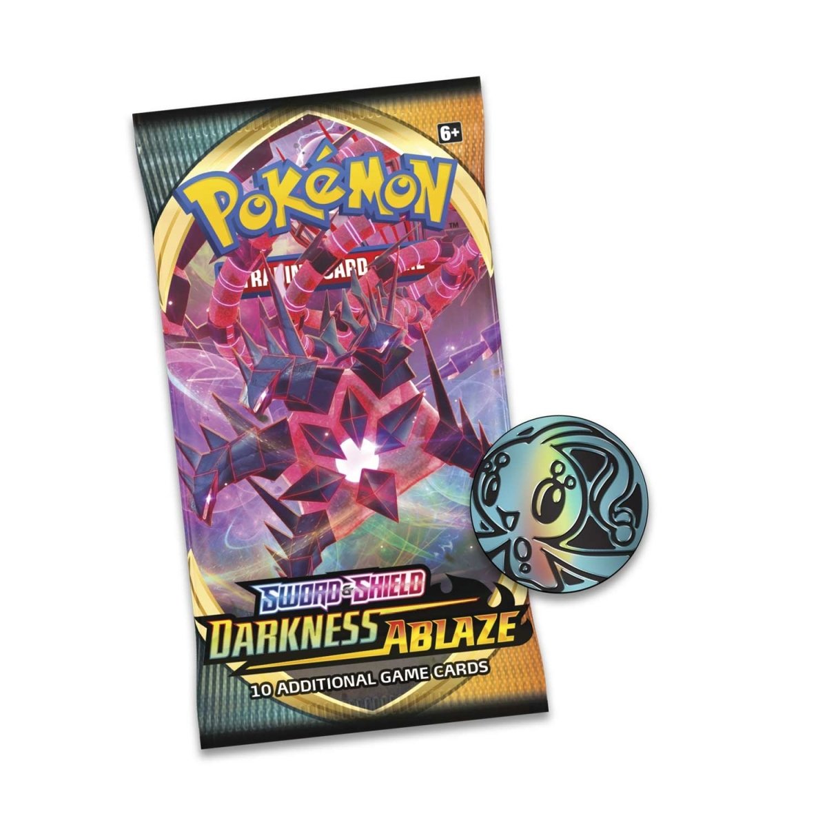 pokémon-tcg:-sword-&-shield-darkness-ablaze-3-booster-packs,-coin-&-eevee-promo-card