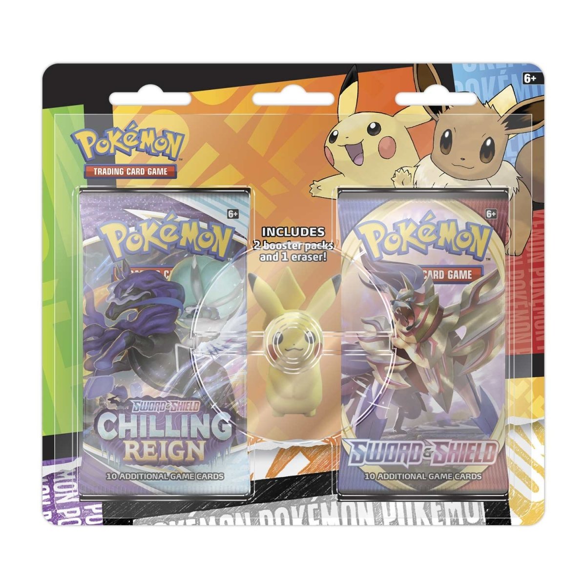 Pokémon TCG: 2 Booster Packs & Eraser