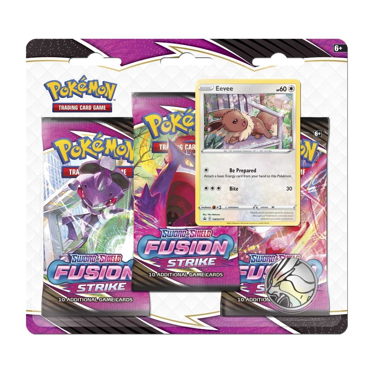 pokémon-tcg:-sword-&-shield-fusion-strike-3-booster-packs,-coin-&-eevee-promo-card