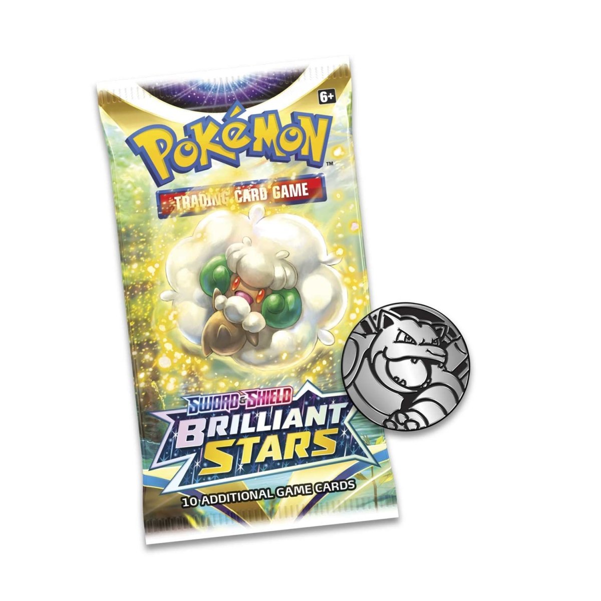 pokémon-tcg:-sword-&-shield-brilliant-stars-3-booster-packs,-coin-&-glaceon-promo-card
