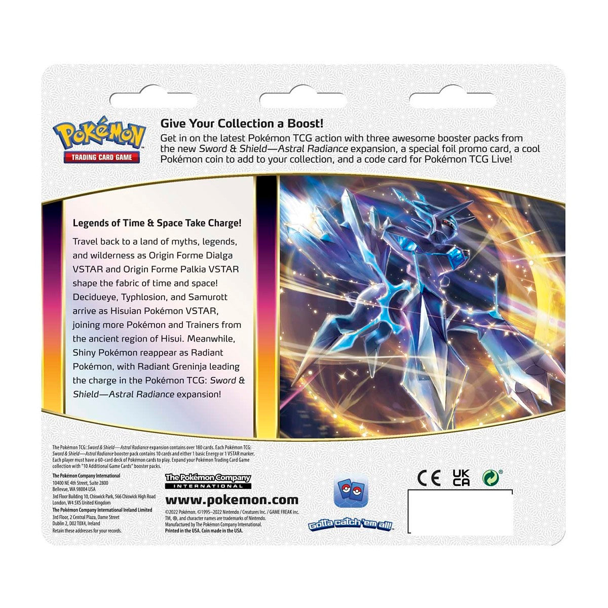 Pokémon TCG: Sword & Shield-Astral Radiance 3 Booster Packs, Coin & Sylveon Promo Card