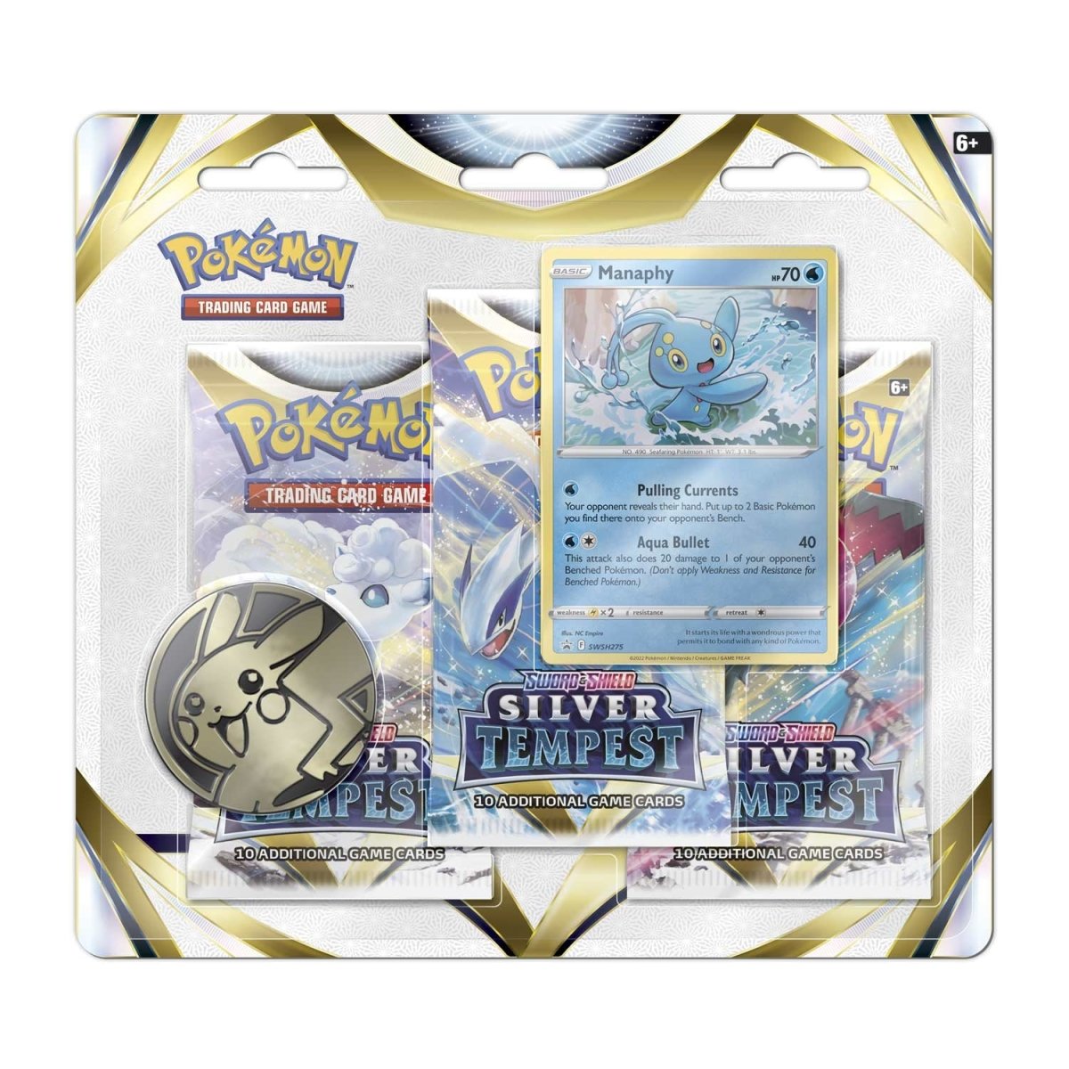 pokémon-tcg:-sword-&-shield-silver-tempest-3-booster-packs,-coin-&-manaphy-promo-card