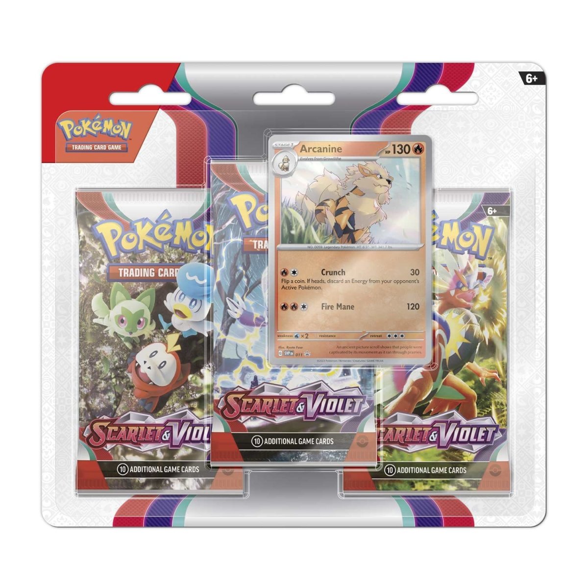 pokémon-tcg:-scarlet-&-violet-3-booster-packs-&-arcanine-promo-card