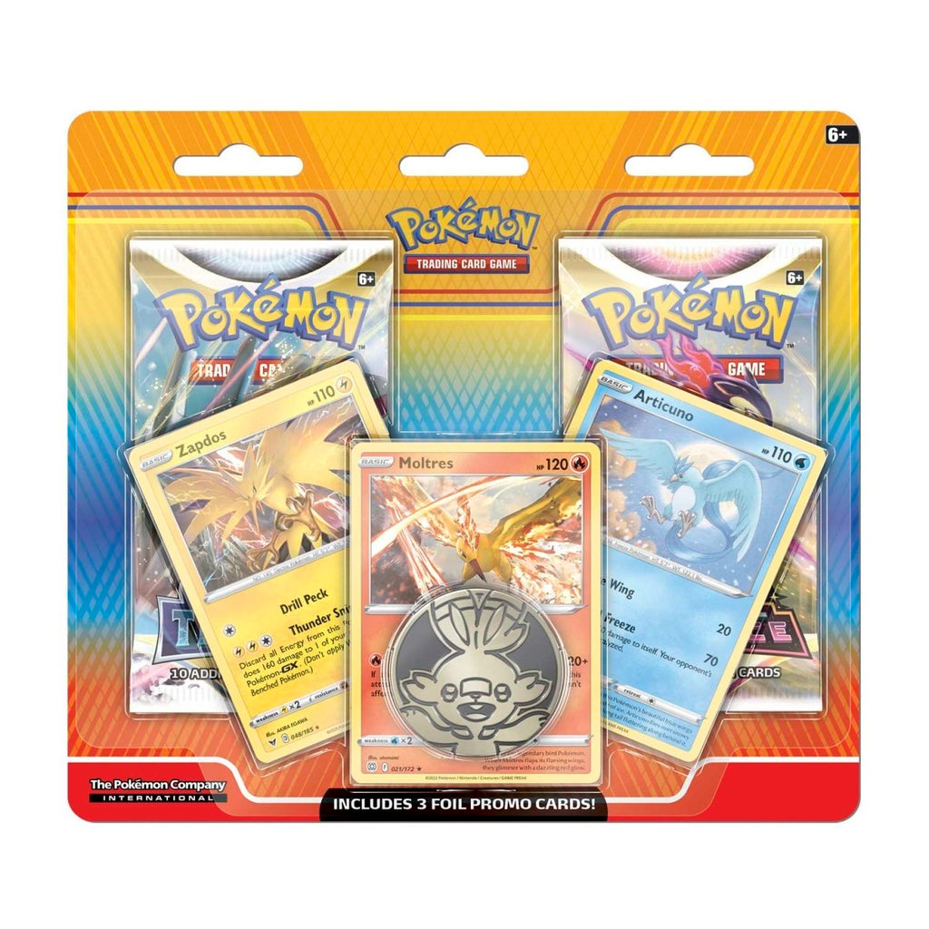 pokémon-tcg:-articuno,-zapdos-&-moltres-cards-with-2-booster-packs-&-coin