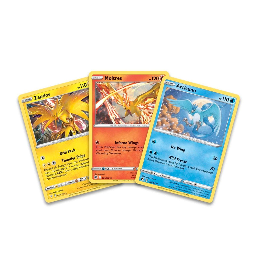pokémon-tcg:-articuno,-zapdos-&-moltres-cards-with-2-booster-packs-&-coin