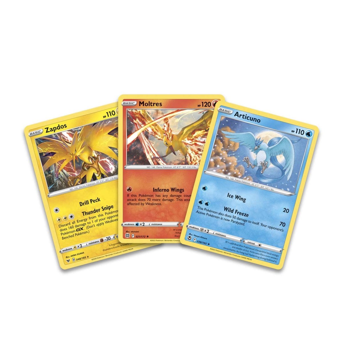 pokémon-tcg:-articuno,-zapdos-&-moltres-cards-with-2-booster-packs-&-coin