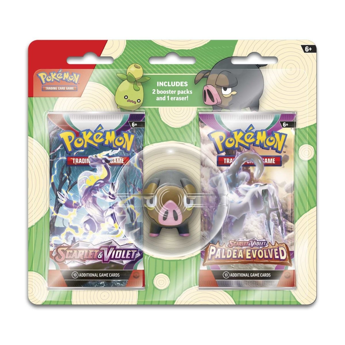 pokémon-tcg:-2-booster-packs-&-lechonk-eraser