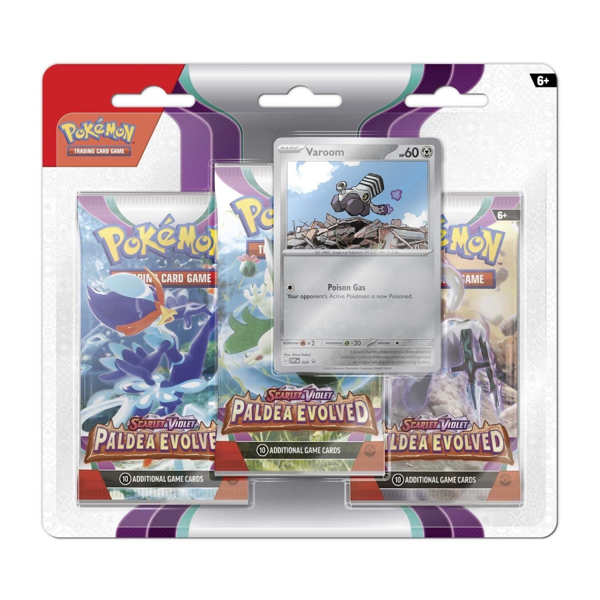 pokémon-tcg:-scarlet-&-violet-paldea-evolved-3-booster-packs-&-varoom-promo-card
