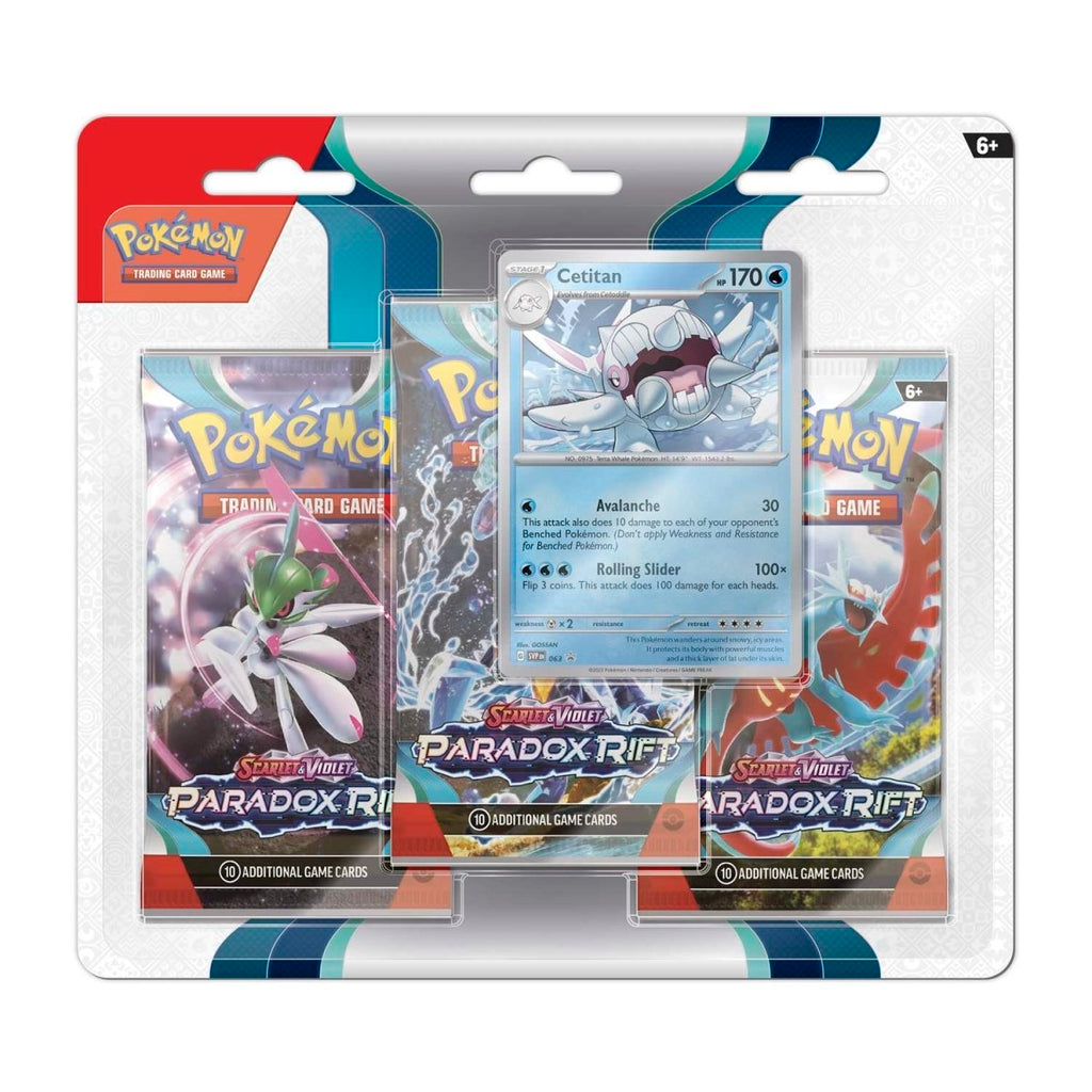 pokémon-tcg:-scarlet-&-violet-paradox-rift-3-booster-packs-&-cetitan-promo-card