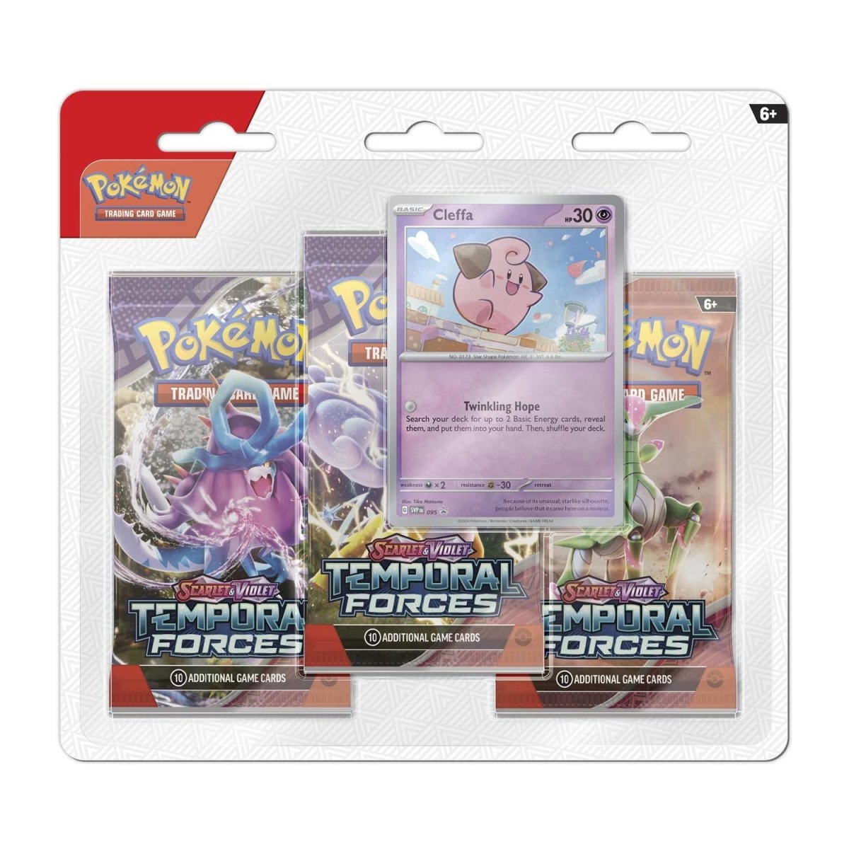 pokémon-tcg:-scarlet-&-violet-temporal-forces-3-booster-packs-&-cleffa-promo-card