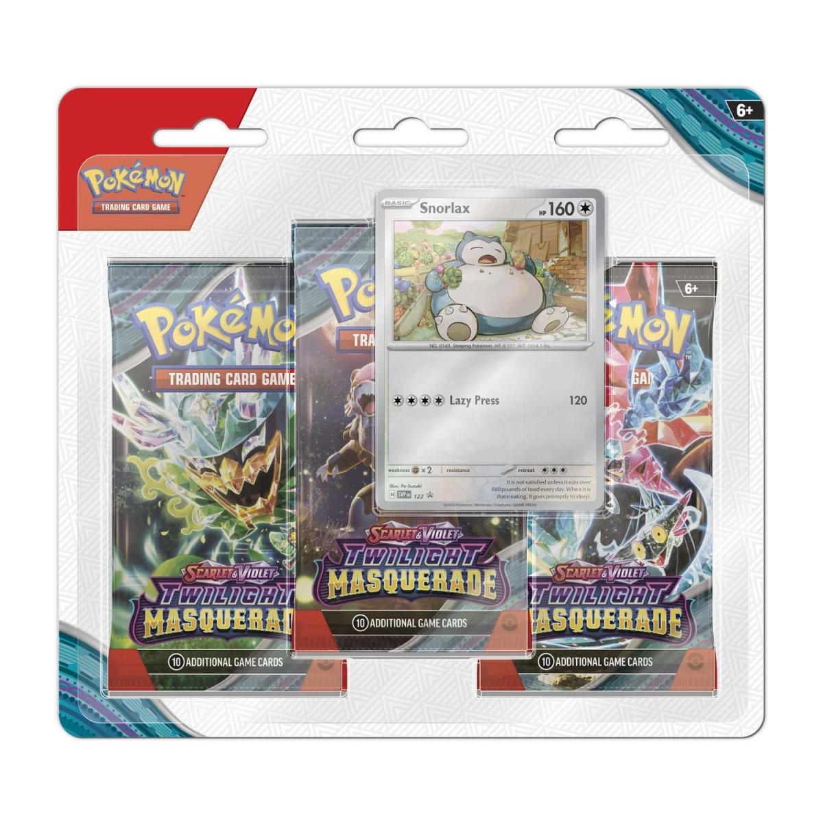 pokémon-tcg:-scarlet-&-violet-twilight-masquerade-3-booster-packs-&-snorlax-promo-card