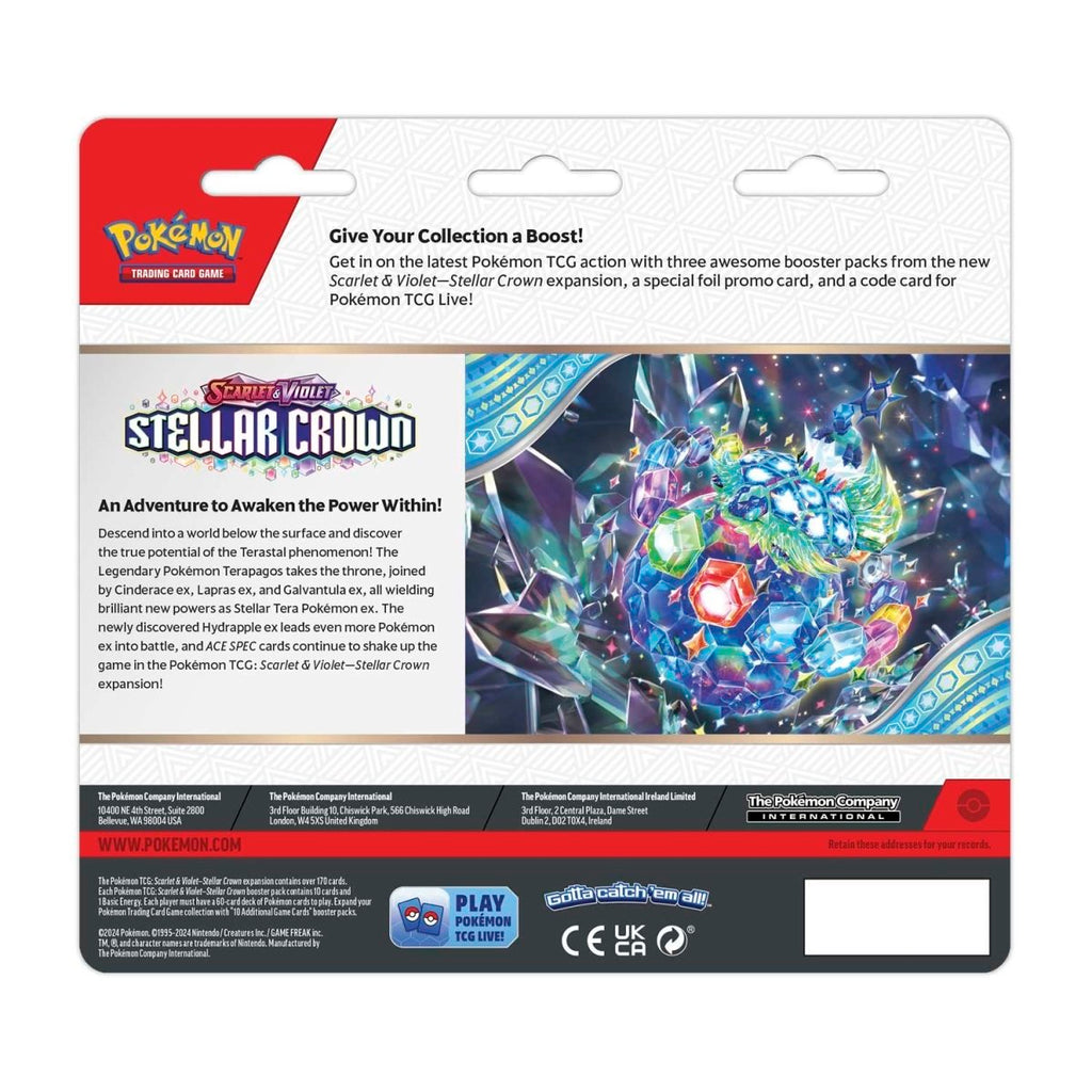 pokémon-tcg:-scarlet-&-violet-stellar-crown-3-booster-packs-&-tinkaton-promo-card