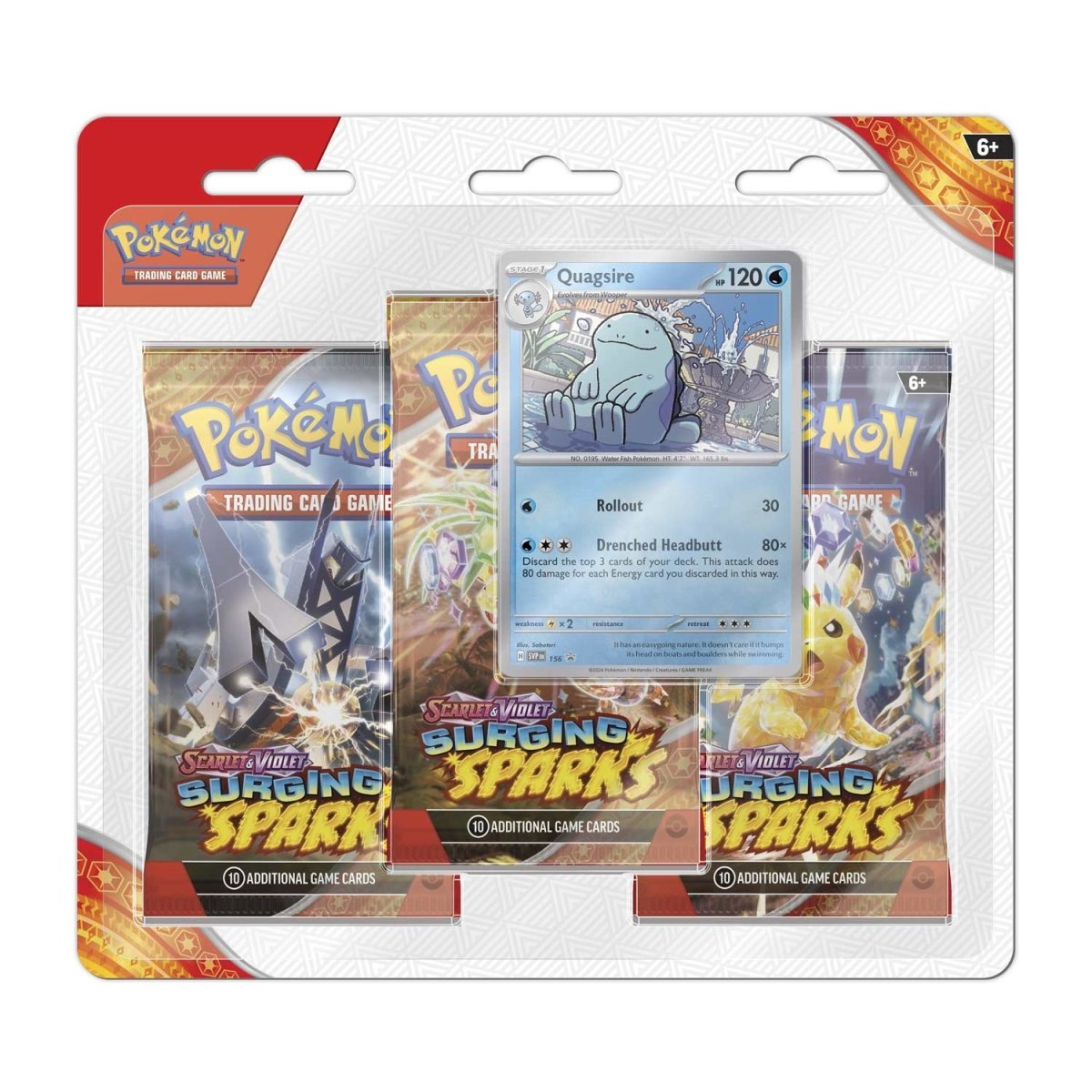 pokémon-tcg:-scarlet-&-violet-surging-sparks-3-booster-packs-&-quagsire-promo-card