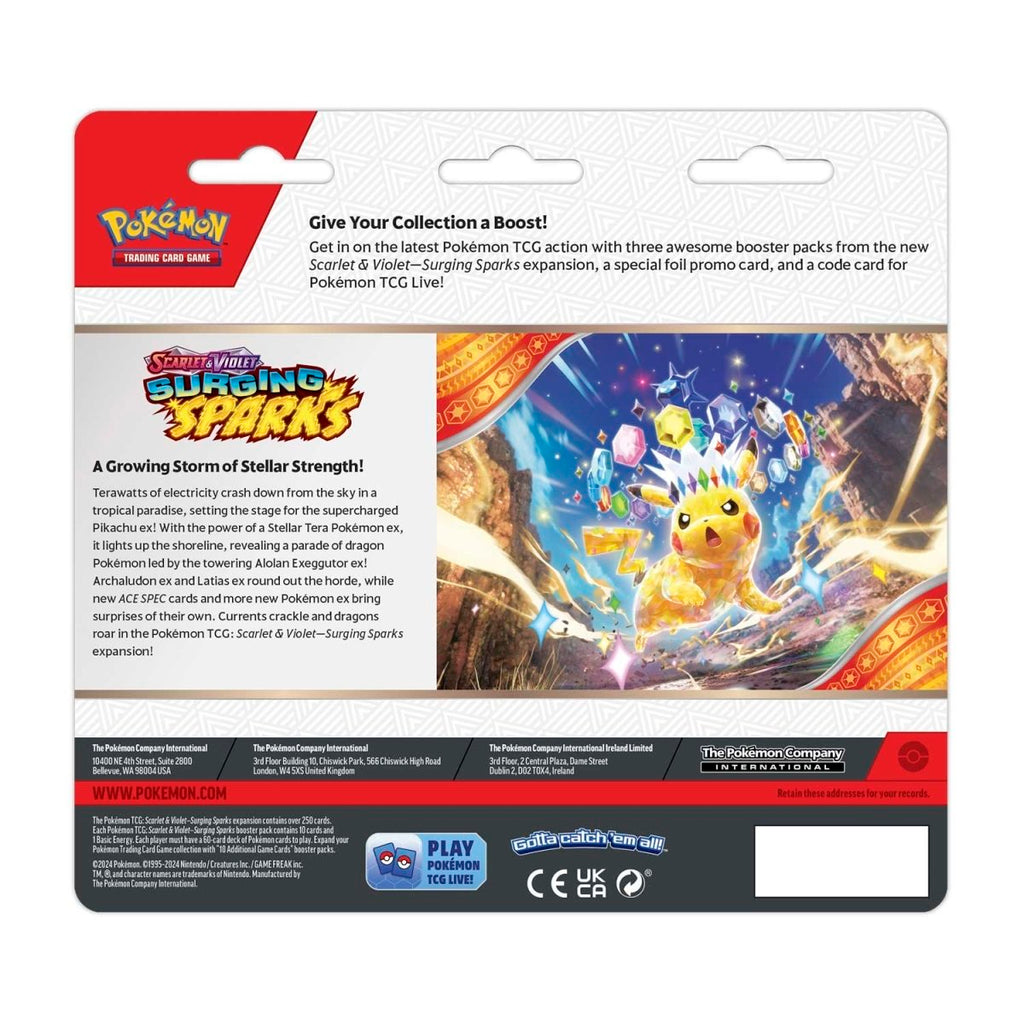 pokémon-tcg:-scarlet-&-violet-surging-sparks-3-booster-packs-&-zapdos-promo-card