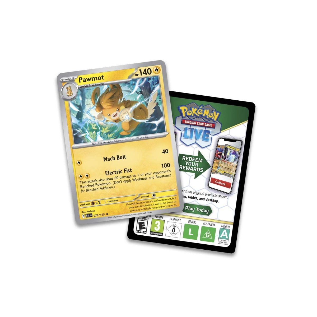 pokémon-tcg:-pawmot-card-with-2-booster-packs-&-coin