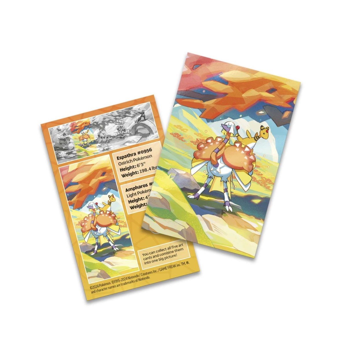 pokémon-tcg:-vibrant-paldea-mini-tin-(espathra-&-ampharos)