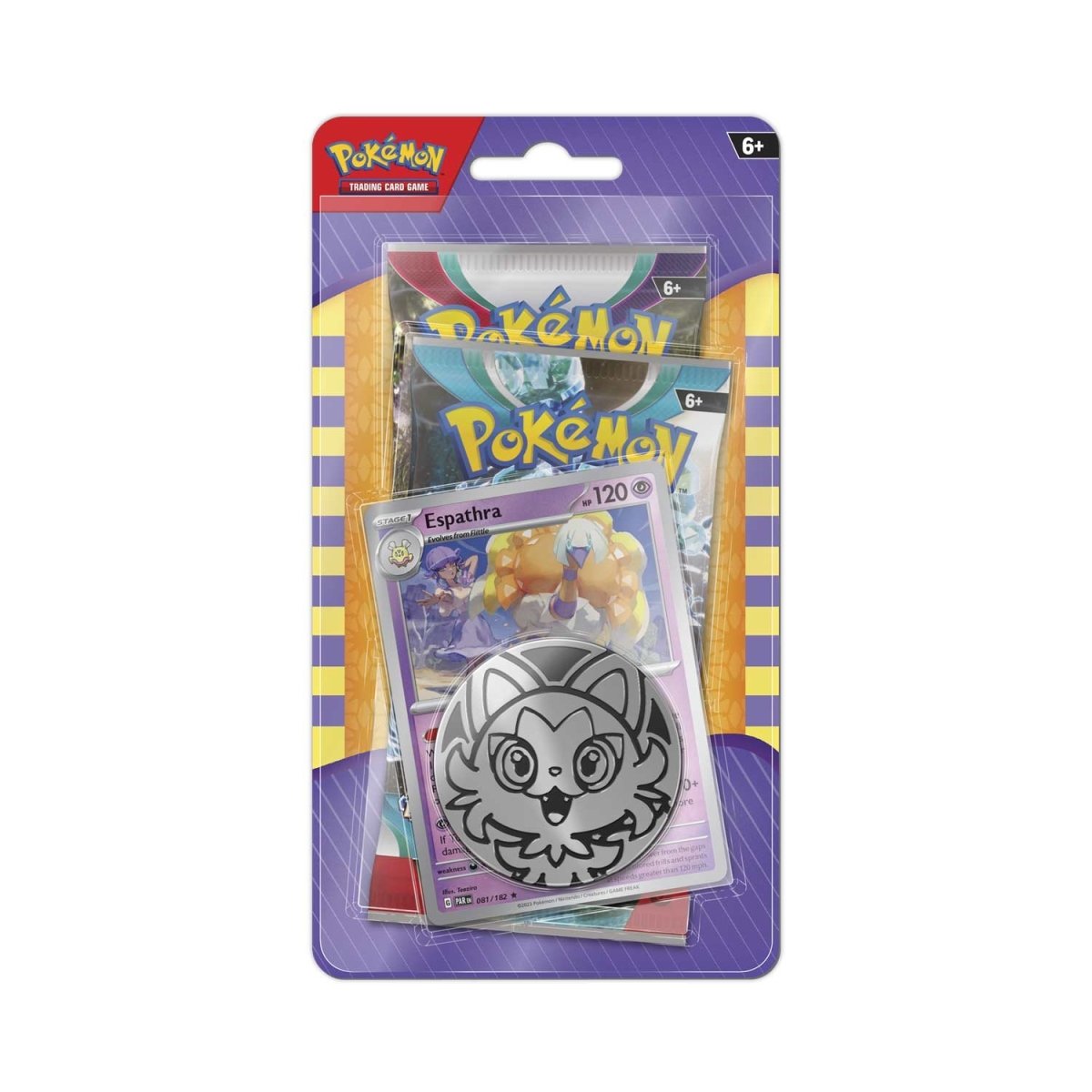 Pokémon TCG: Espathra Card with 2 Booster Packs & Coin