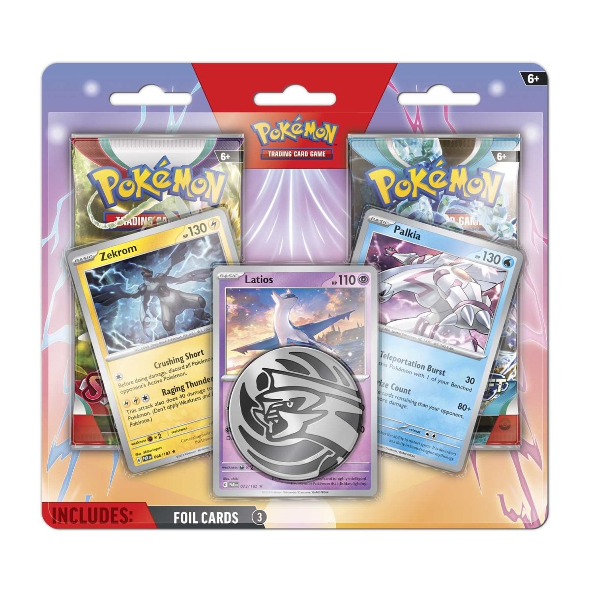 Pokémon TCG: Latios, Zekrom & Palkia Cards with 2 Booster Packs & Coin